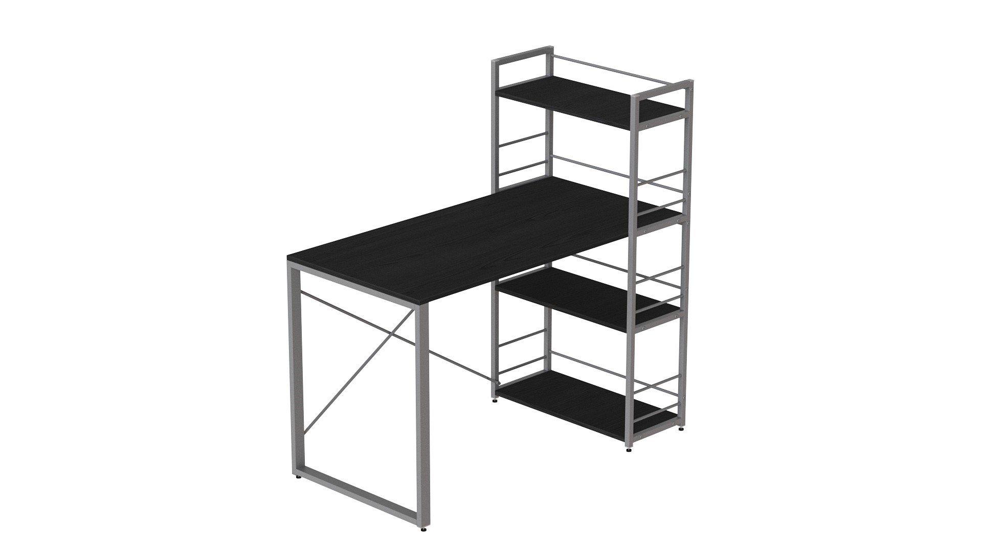 Письменный стол Ferrum-decor Konekt с этажеркой металл/ДСП 16 мм Серый/Венге Магия (FRD-105743) - фото 5 Письменный стол Ferrum-decor Konekt с этажеркой металл/ДСП 16 мм Серый/Венге Магия (FRD-105743) - фото 5