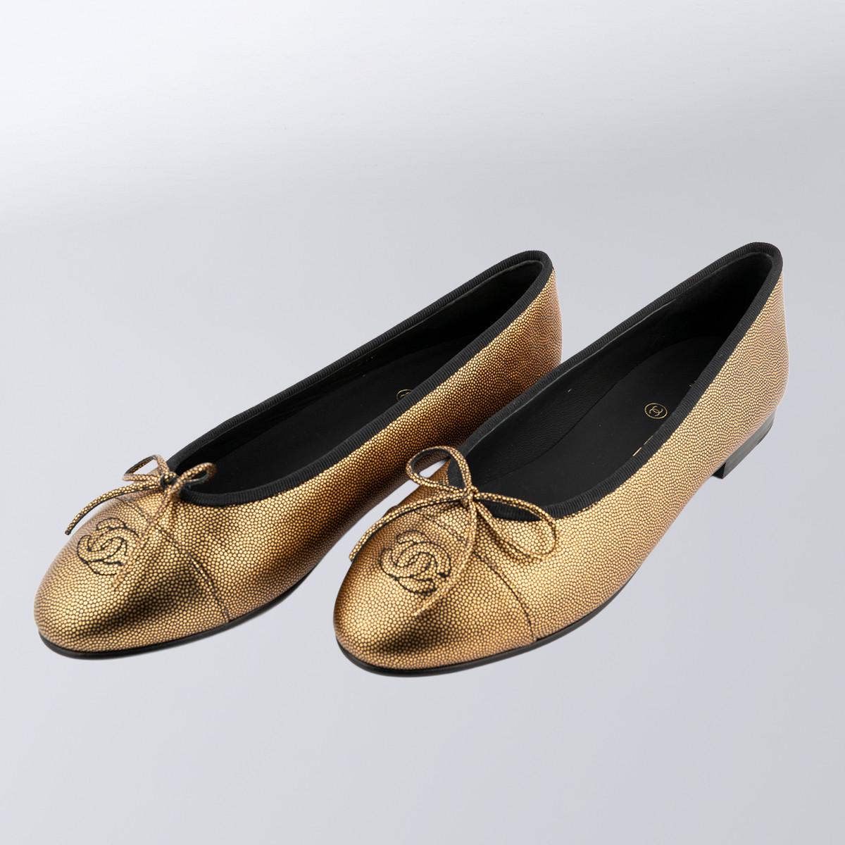 Балетки жіночі повсякденні Chanel р. 40 Коричневий (2797308500)