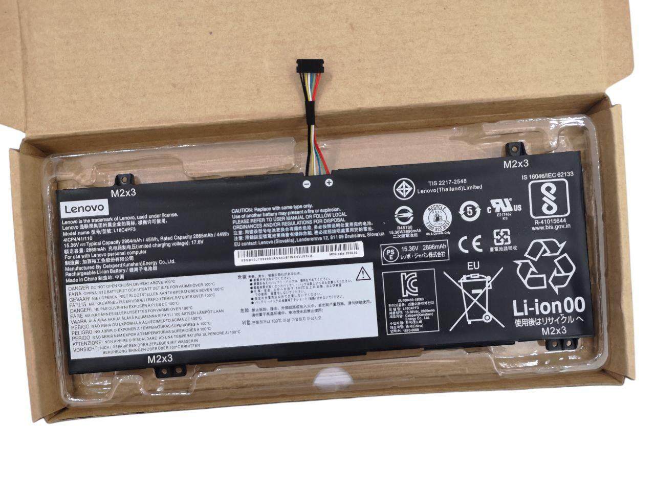 Аккумулятор для Lenovo IdeaPad L18C4PF4/L18C4PF3/L18M4PF3 2960 mAh 45Wh (21770023)