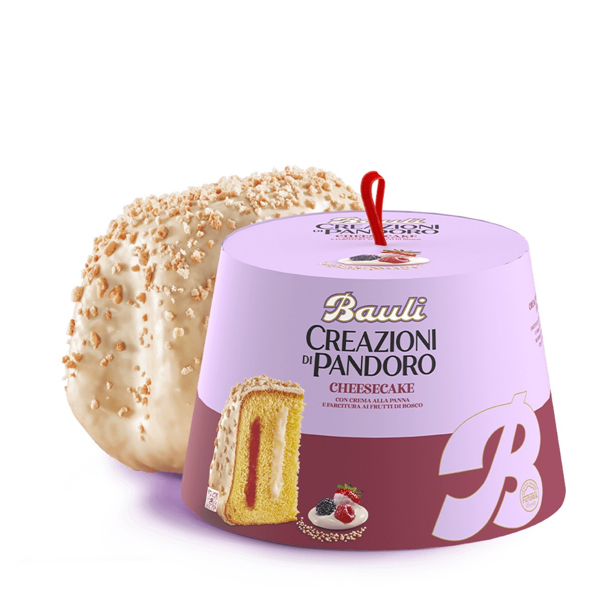 Кекс Пандоро Bauli Creazioni Di pandoro cheesecake ягодный чизкейк 820 г (23120102)