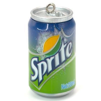 Подвеска брелок в виде банки Sprite 45х23 мм 1 шт. (ПД4523р04)