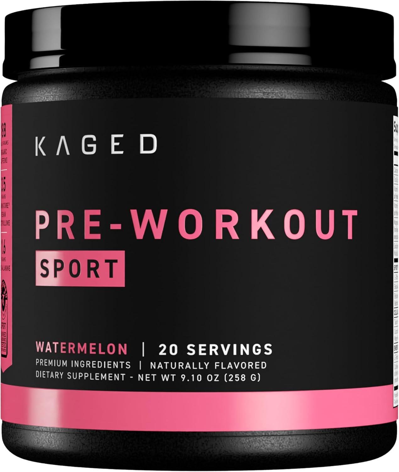 Предтренировочный комплекс Kaged Muscle Pre-Workout Sport Watermelon 260 г