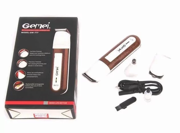 Тример акумуляторний для бороди та вусів Gemei Gm-777 - фото 2