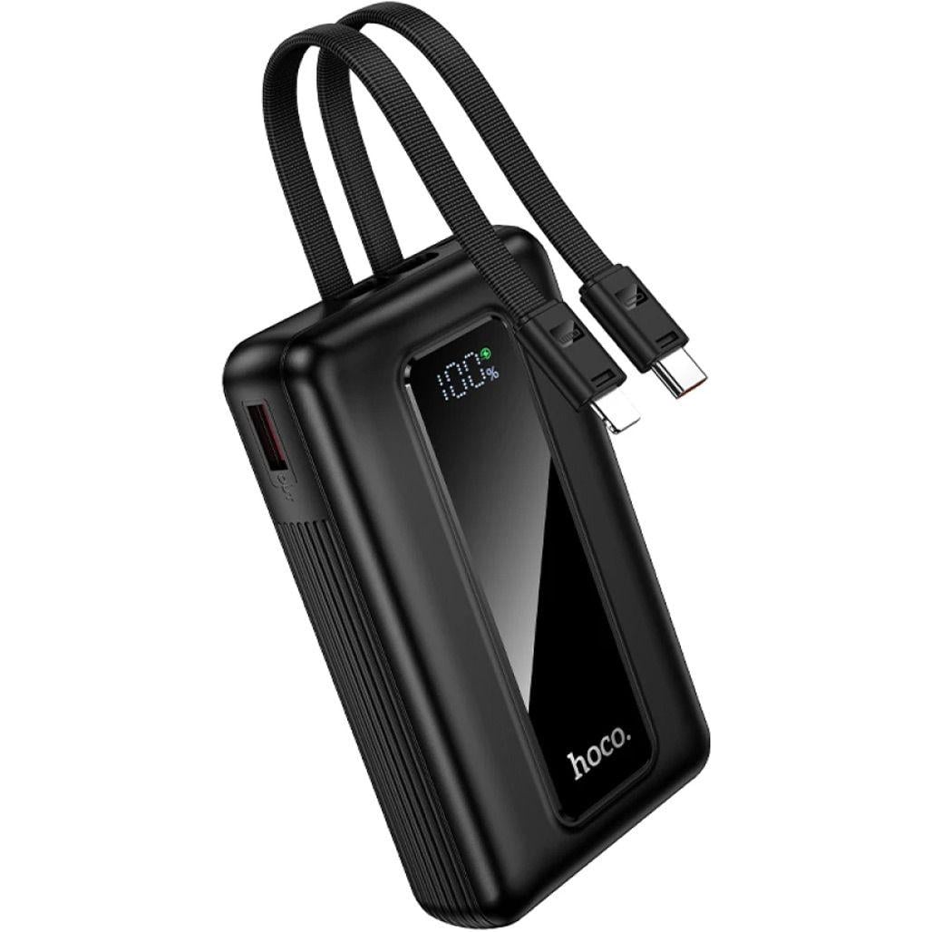 Батарея портативная Hoco J162A Full Power 22,5W/PD20W With 2 Cables 20000mAh Black