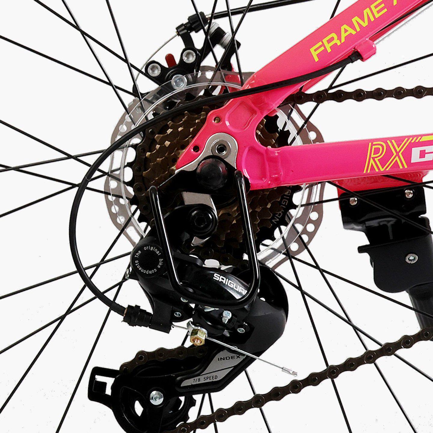 Велосипед гірський підлітковий алюмінієвий Corso Project 24" рама 11" Рожевий - фото 6