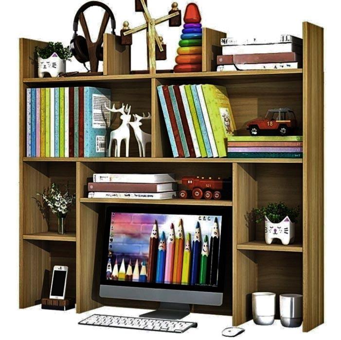 Полка-надстройка настольная из дерева Эвелора сиена (АКД-005005)