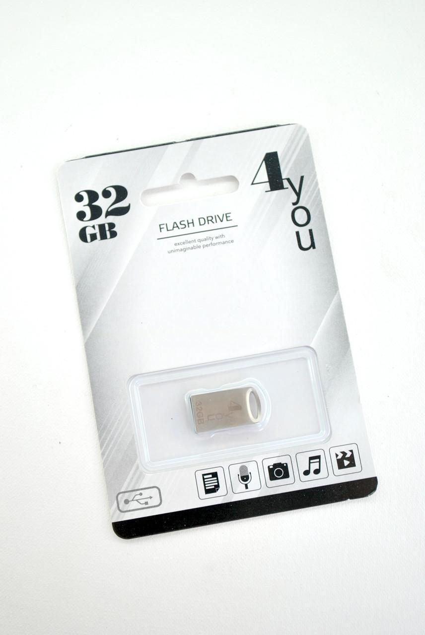 Флеш накоплювач USB 4you 32 Gb 105 metal series (1256676404)