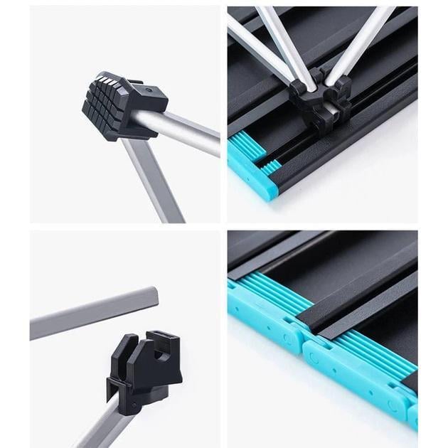 Стіл туристичний алюмінієвий складаний 56х40 см (27059728) - фото 9