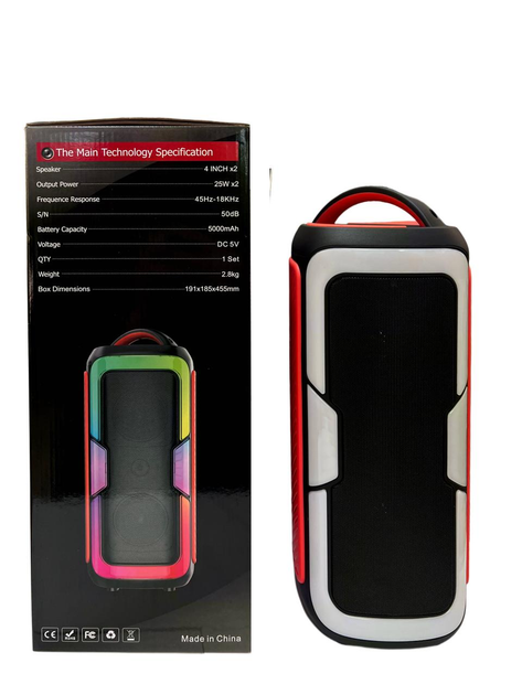 Портативная колонка JQS4407 Bluetooth 25 Вт 2 динамика (ML-04644)