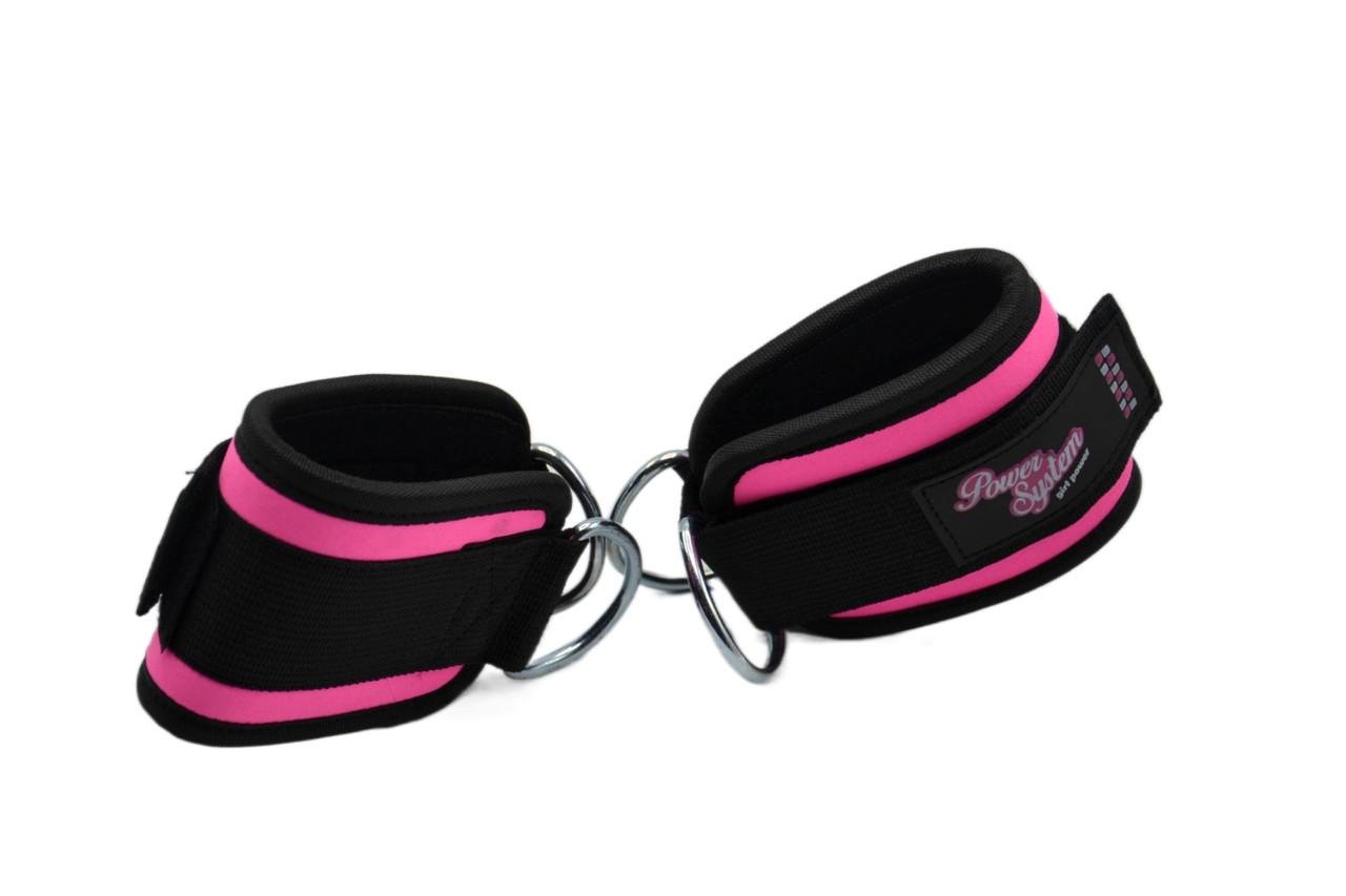 Манжети на щиколотці Power System PS-3450 Ankle Strap Gym Babe Pink (PS_3450_Pink) - фото 4