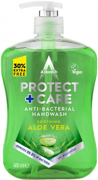 Мыло для рук Astonish Protect Care Aloe Vera антибактериальное 650 мл