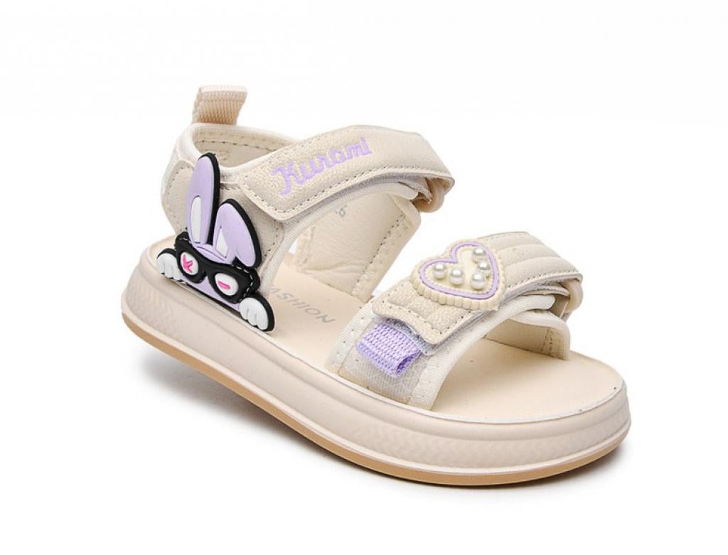 Cандали для девочек 1722 р. 28 Бежево-фиолетовый Cандали для девочек 1722 р. 28 Бежево-фиолетовый