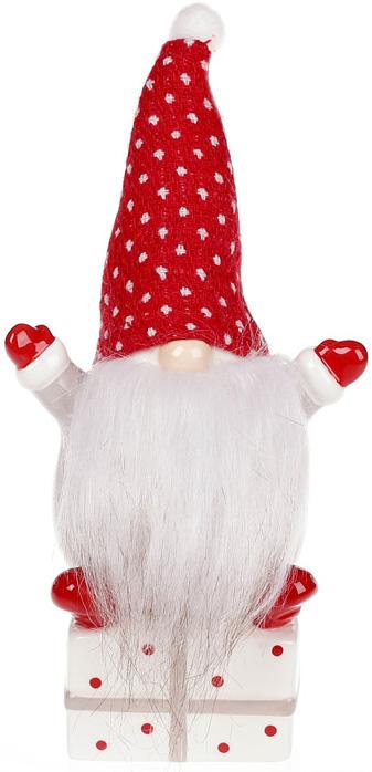 Копилка керамическая Гномик на подарке 21 см