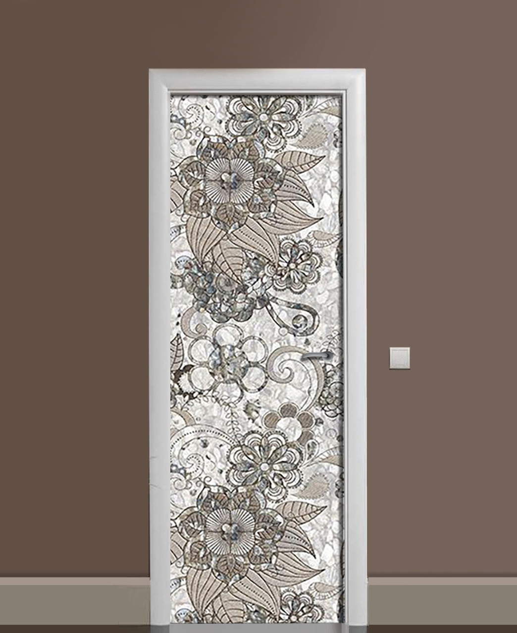 Наклейка 3D на двери Zatarga Мозаичная роскошь виниловая 650х2000 мм (1323455123) Наклейка 3D на двери Zatarga Мозаичная роскошь виниловая 650х2000 мм (1323455123)