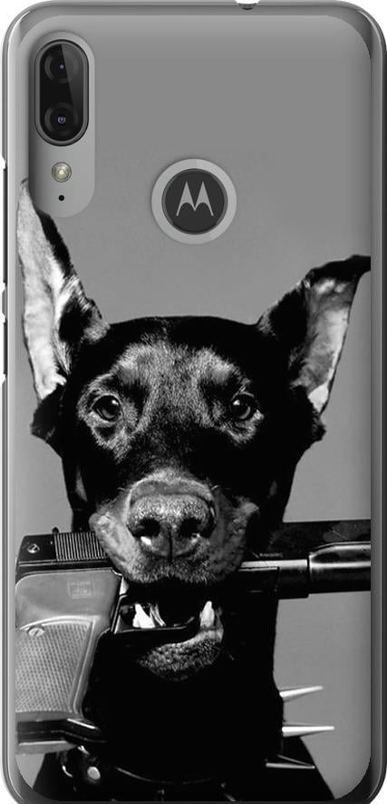 Чехол на Motorola Moto E6 Plus Доберман (2745u-1780-42517)
