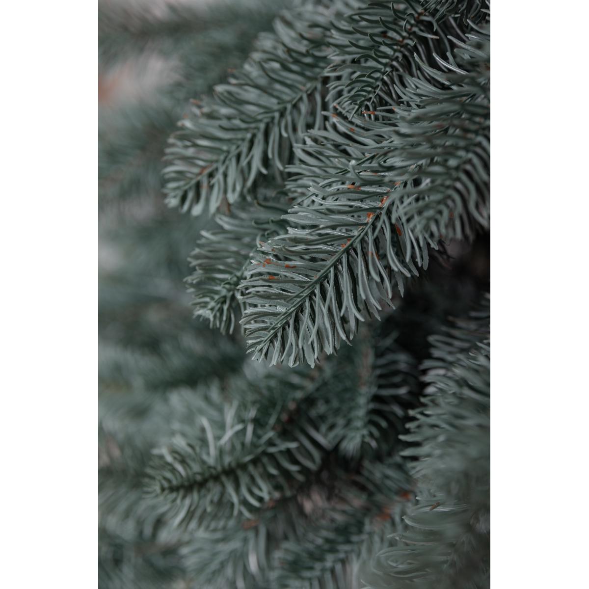 Штучна ялинка лита Карпатська V18 з металевою підставкою 1,30 м Блакитний (NYT15012) - фото 6