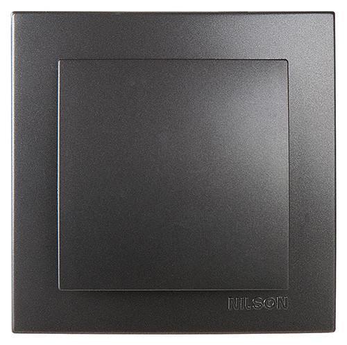 Вимикач одноклавішний Nilson Touran Антрацит (27549323)