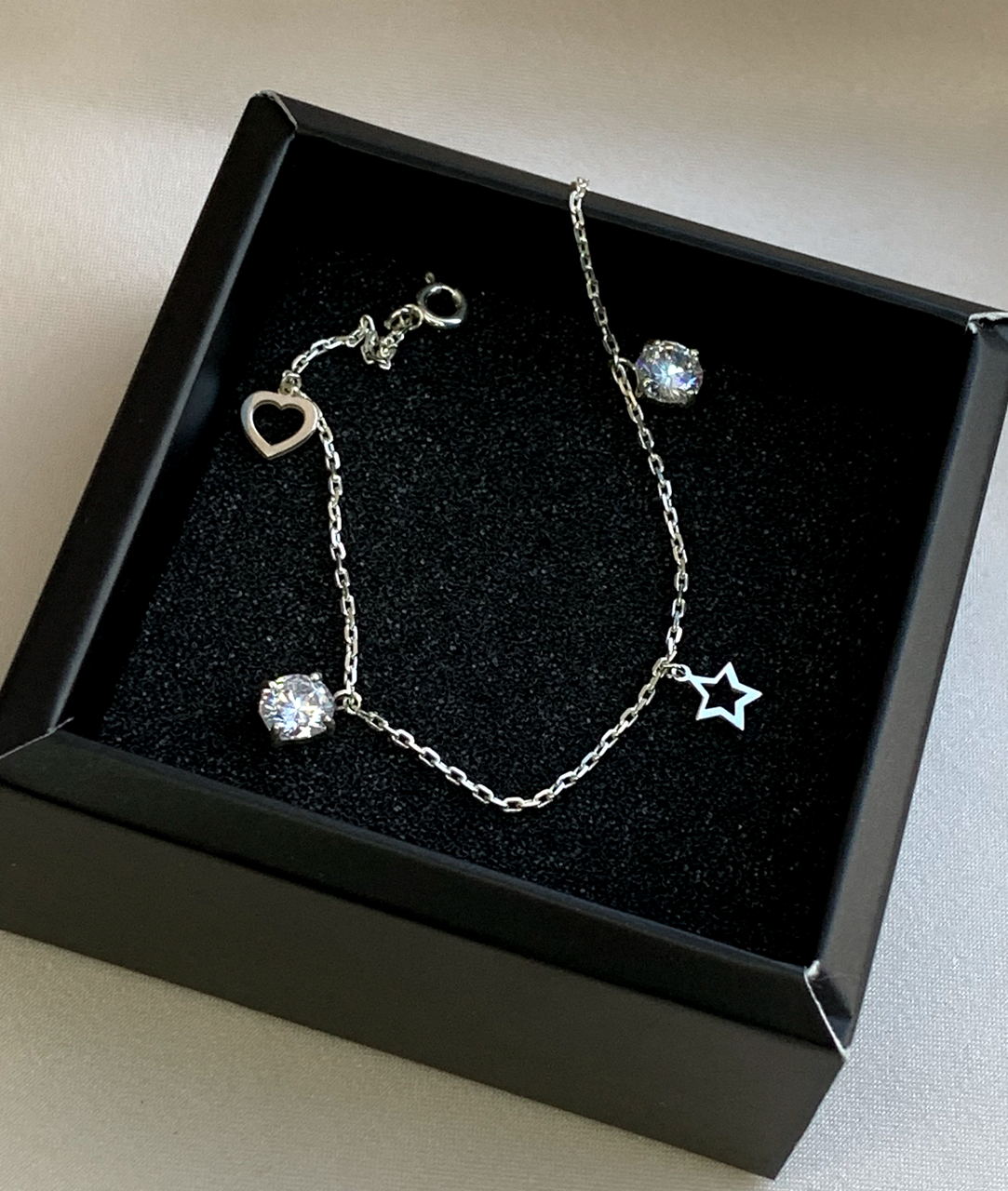 Браслет срібло з вісюльками індивідуальний на руку чи ногу позолота 925 проба (2590084966)