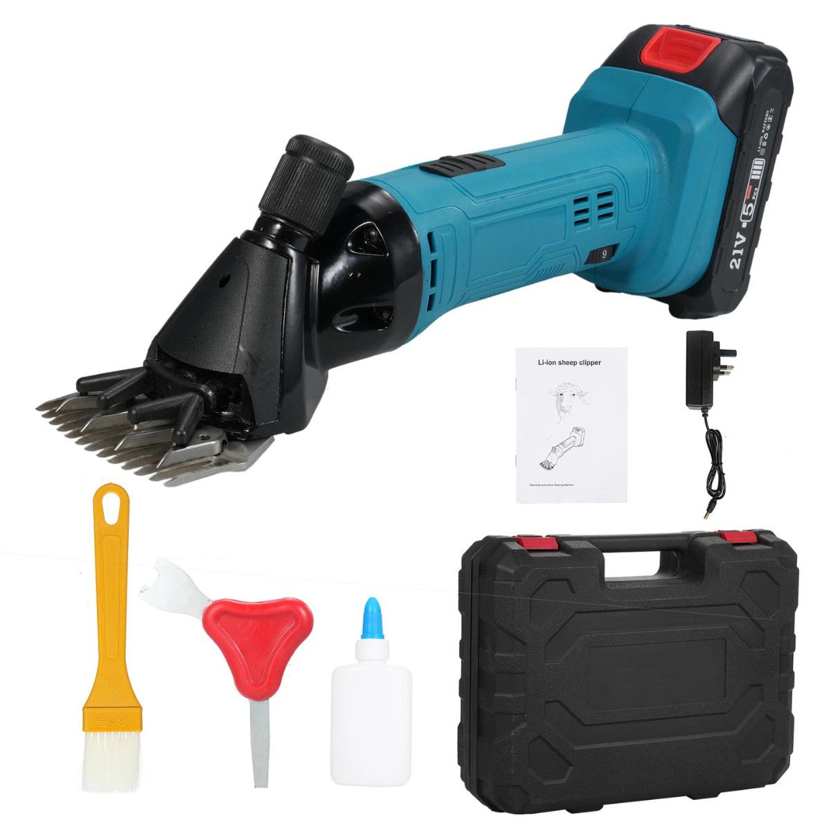 Машинка для стрижки овец аккумуляторная 2 АКБ 24V в кейсе (29164408)