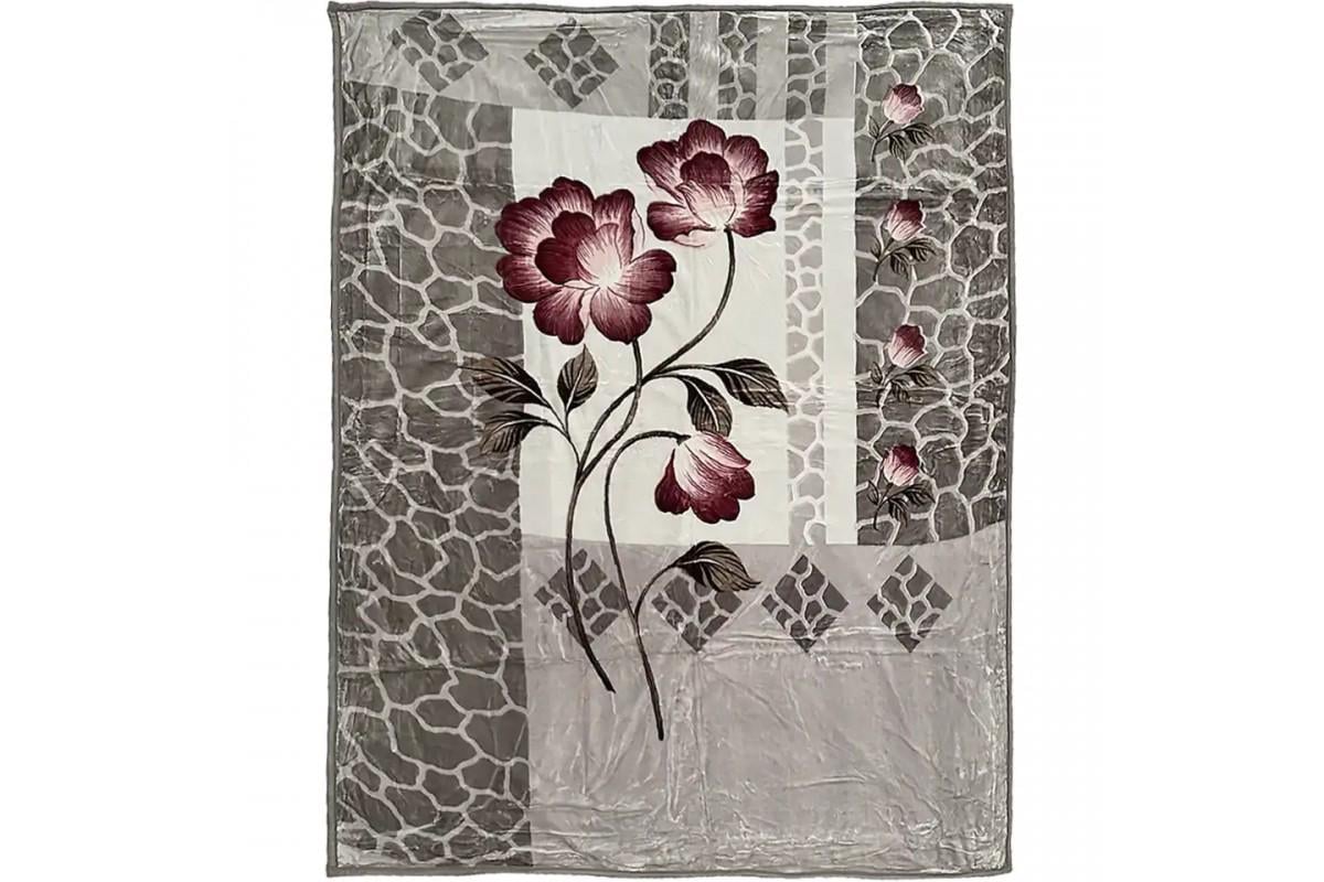 Одеяло-покрывало универсальное гипоаллергенное полиэстер 210х240 см Светло-серый (124-14-16640-6)