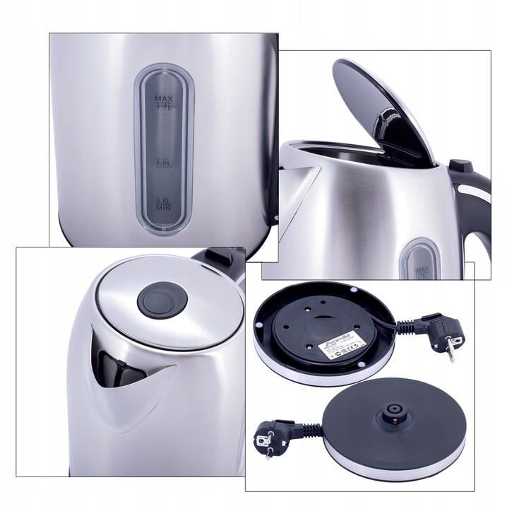 Електрочайник Kamille 1721 1,7 л з нержавіючої сталі з LED-підсвічуванням - фото 3 Електрочайник Kamille 1721 1,7 л з нержавіючої сталі з LED-підсвічуванням - фото 3