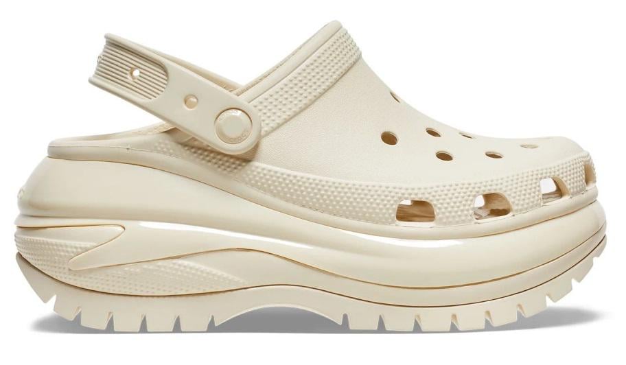 Сабо женские Crocs Mega Crush M4W6 р. 36 23 см Bone (207988)