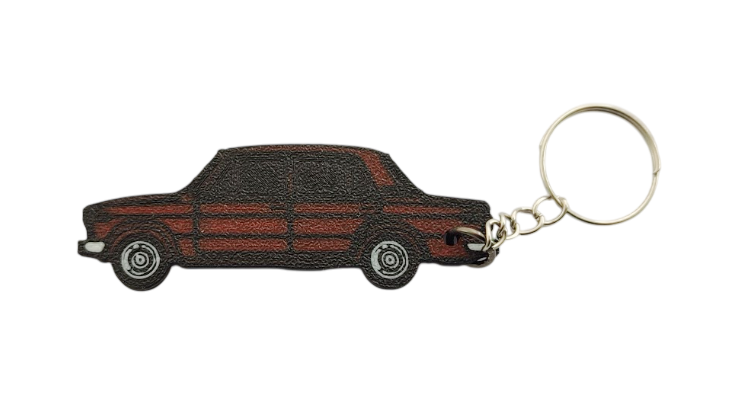 Брелок на ключи Lada тип 2 классика Красный (808-01)