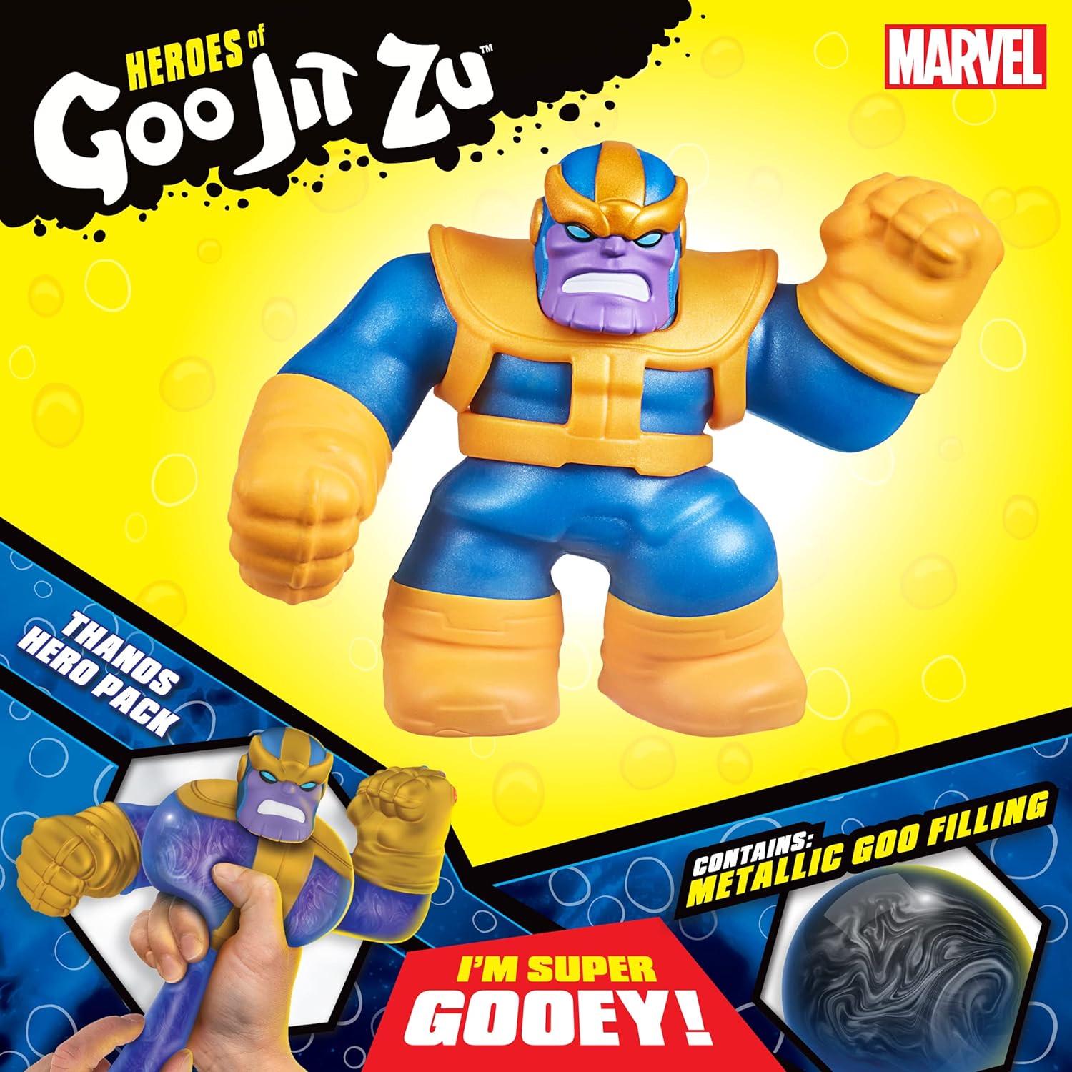 Фігурка тягучка Heroes of Goo Jit Zu Marvel Hero Pack Thanos - фото 4 Фігурка тягучка Heroes of Goo Jit Zu Marvel Hero Pack Thanos - фото 4