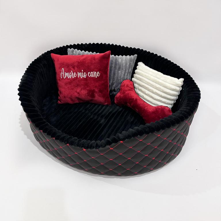 Лежанка для собак Amore mio Cane Бристоль до 16 кг 60х55х19 см (ОВ-0042) - фото 2 Лежанка для собак Amore mio Cane Бристоль до 16 кг 60х55х19 см (ОВ-0042) - фото 2