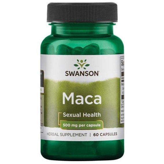 Мака Swanson Maca Sexual Health 500 мг 60 Caps (SWA-08011)