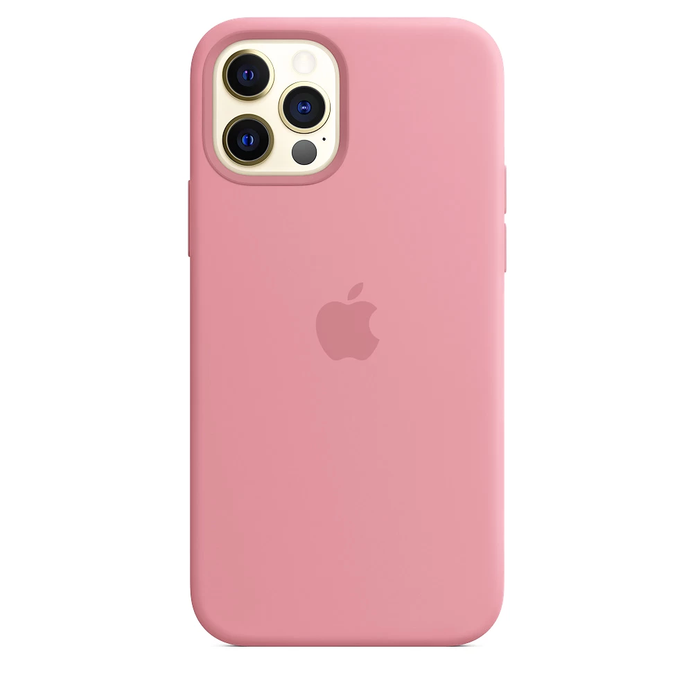 Силиконовый Чехол Накладка Silicone Case для iPhone 12/12 Pro Pink - фото 2