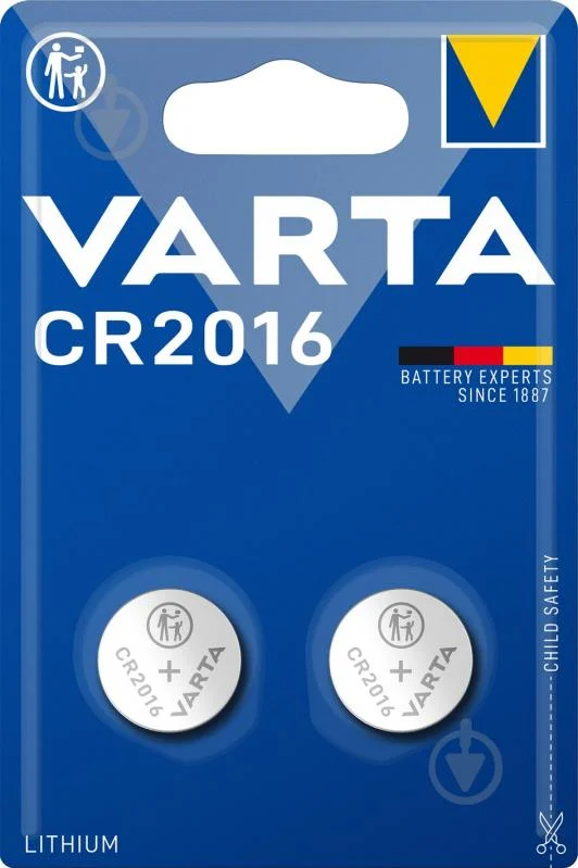 Батарейки Varta CR2016 Lithium 2 шт. (1674372058)