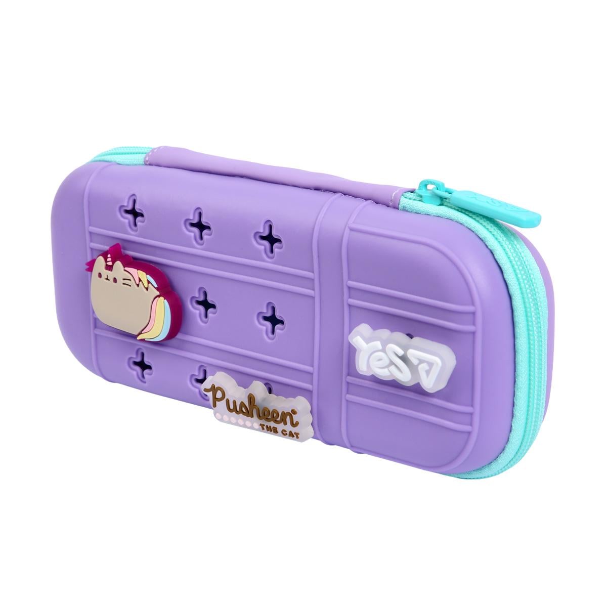 Пенал школьный YES Pusheen Summer 1 отделение Фиолетовый (533838)