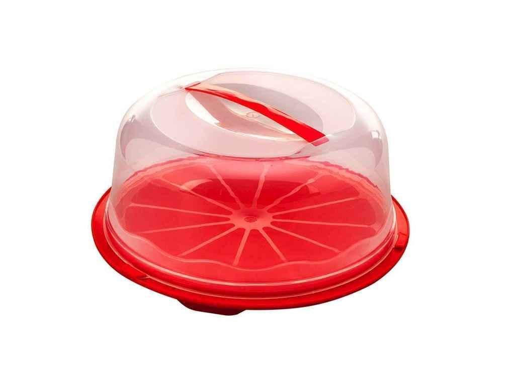 Тортовниця R-Plastic з кришкою кругла 340 мм Червоний (854707) Тортовниця R-Plastic з кришкою кругла 340 мм Червоний (854707)