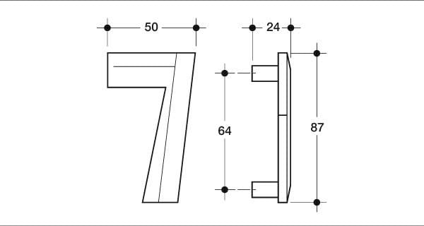 Меблева ручка Poliplast цифра семірка РП-7 Синій глянцевий (16412) - фото 4 Меблева ручка Poliplast цифра семірка РП-7 Синій глянцевий (16412) - фото 4