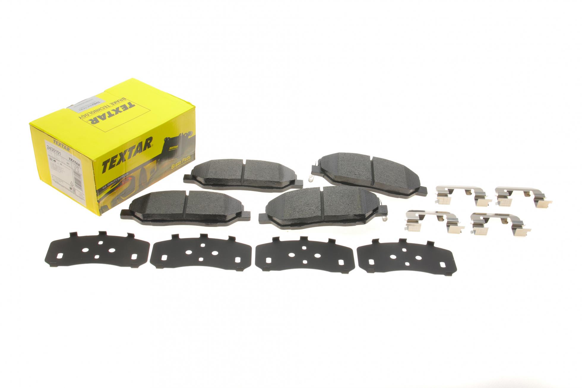 Колодки тормозные передние TEXTAR Hyundai Santa Fe/Kia Sorento 00- Mando (2435101 TEXTAR)