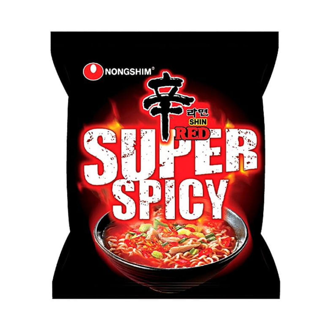 Локшина корейська Nongshim Shin Red Супергостра 120 г (8801043053167)