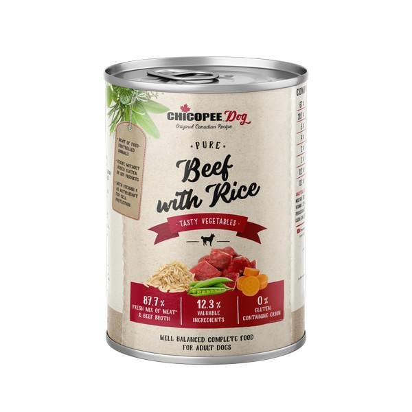 Консервы Chicopee Dog Pure Beef&Rice 400 гр х 6 шт.
