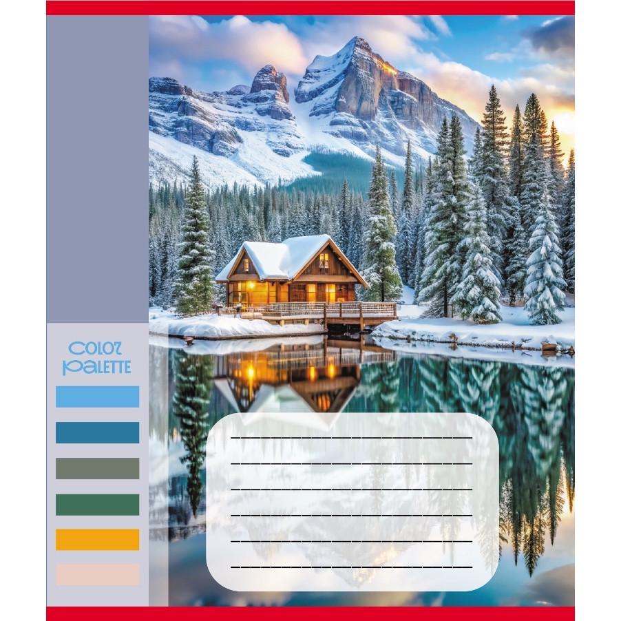 Шкільний зошит Кольори гір 060-610093K-5 в клітинку 60 аркушів (RLT55401)