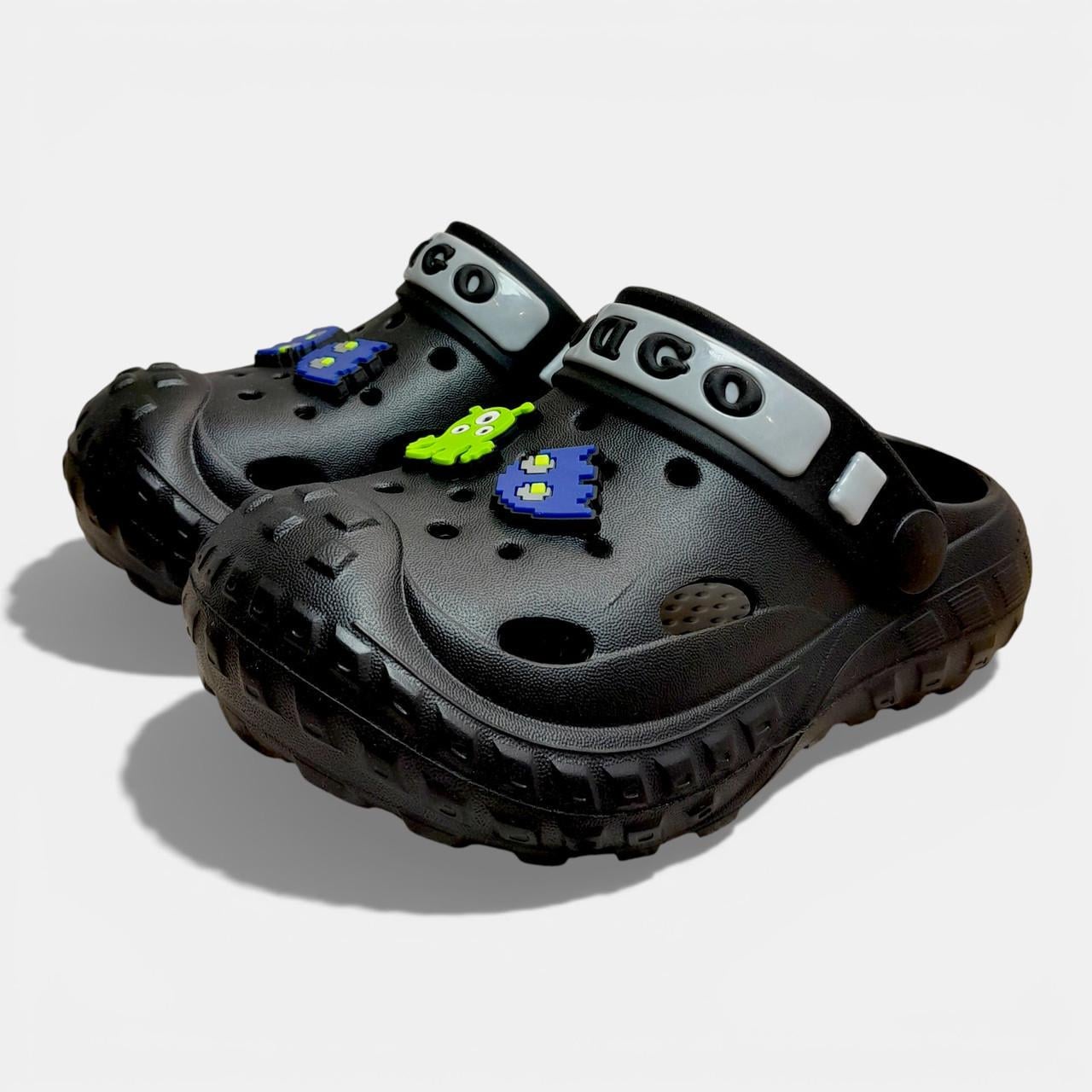 Сабо детские Dago с джибитсами р. 28 17,5 см Черный (2927630127)