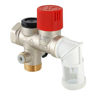 Група безпеки бойлера Valtec 3/4" та сифон і перехідник 3/4"х1/2" VT.461.N.05
