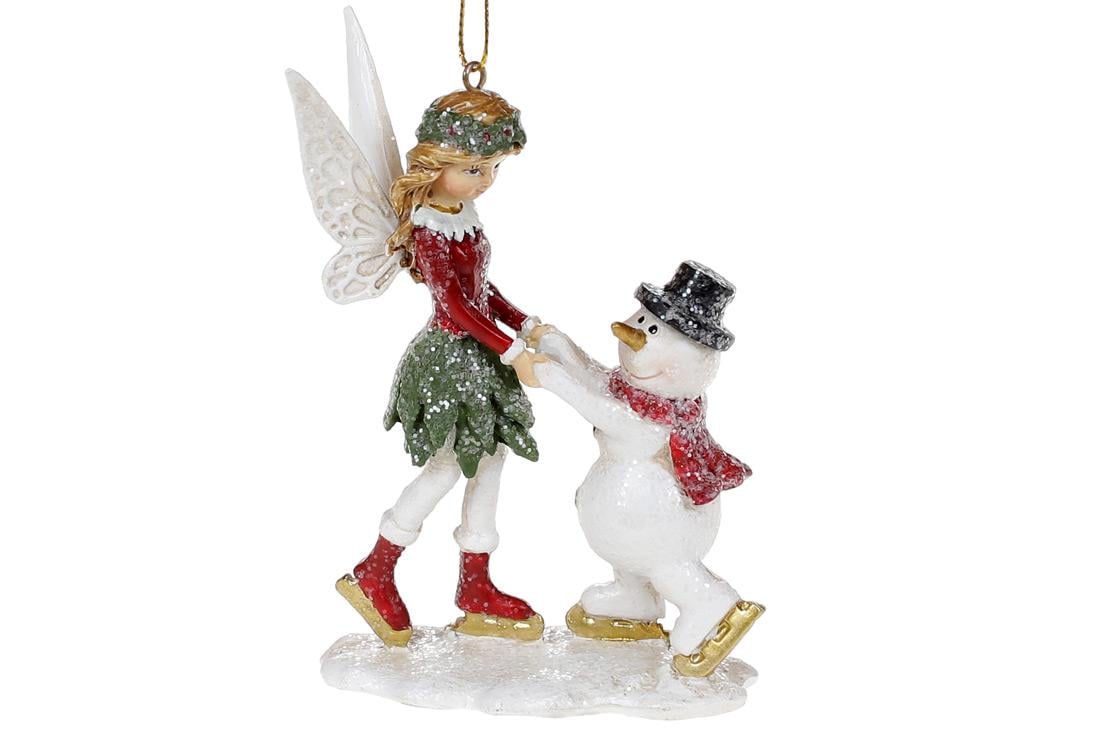 Підвіска декоративна BonaDi Фея та Сніговик (707-433)