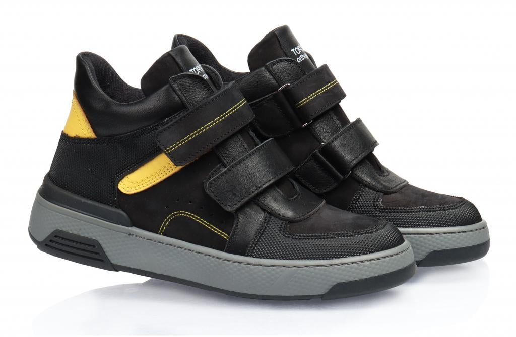 Черевики осінні Topitop для хлопчиків 3104 р. 28 Чорно-жовтий