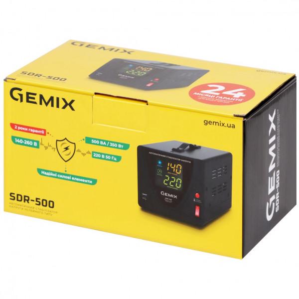 Стабілізатор напруги Gemix SDR500.350W релейний однофазний 500 ВА (575863) - фото 3