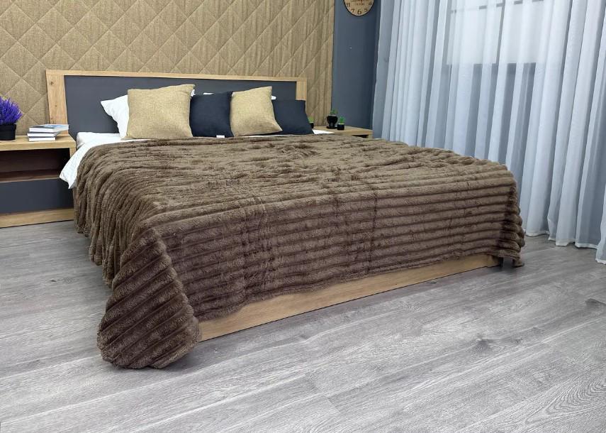 Покрывало из плюша VIP Шарпей 200х230 см Темное какао (87-142) - фото 6 Покрывало из плюша VIP Шарпей 200х230 см Темное какао (87-142) - фото 6