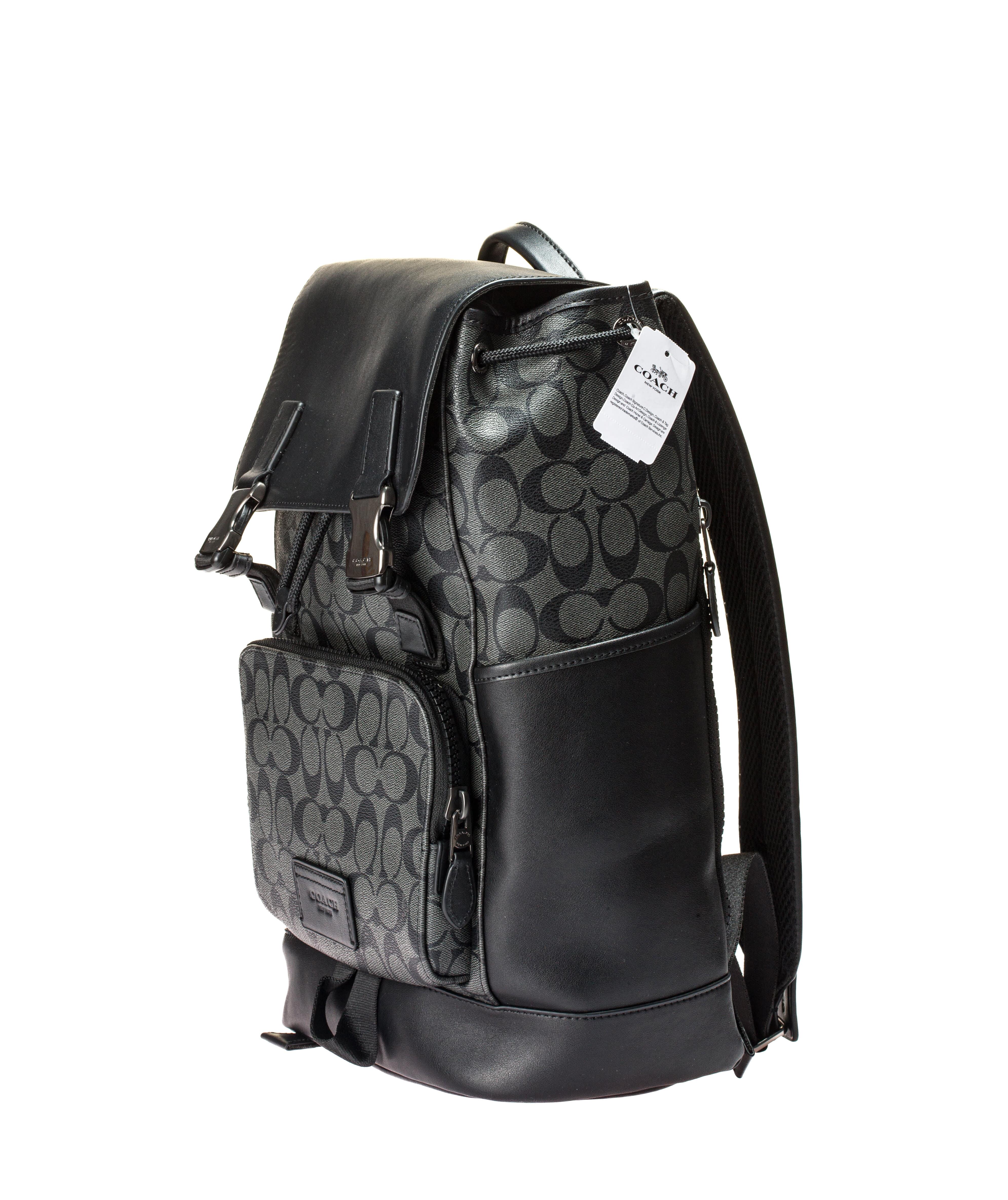 Кожаный рюкзак Coach Track Backpack - фото 3