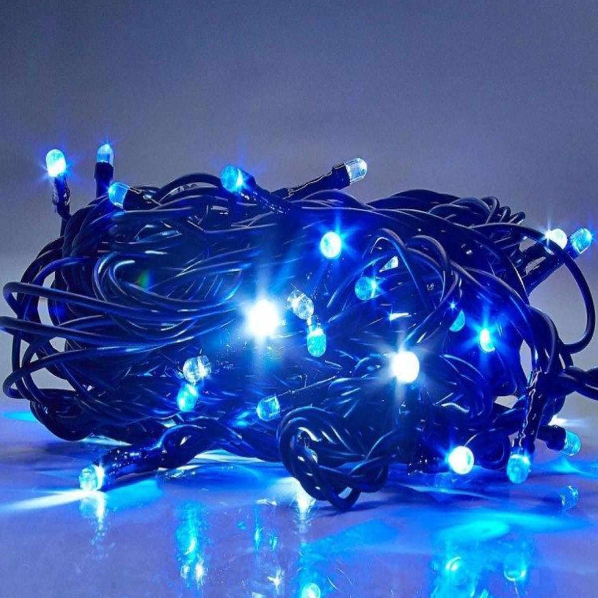 Гірлянда новорічна Xmas 300 Led 25 м Синій - фото 2