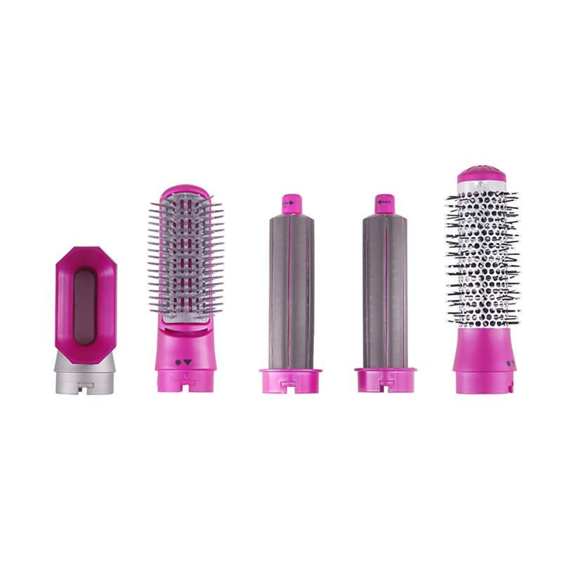 Мультистайлер для волосся Rias Hot Air Styler 5в1 з феном 1000 W Grey/Pink (3_02764) - фото 2