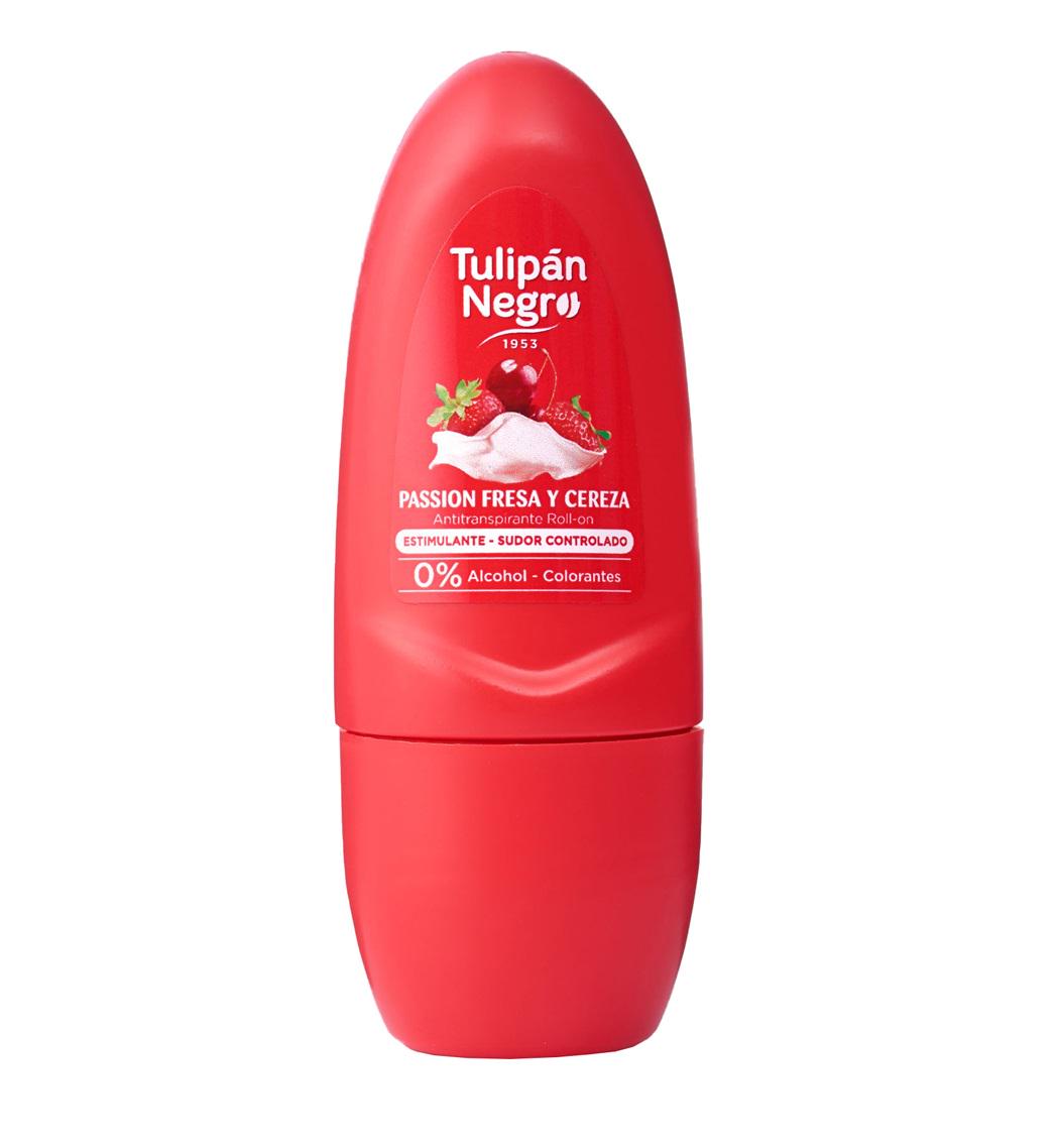 Дезодорант шариковый Tulipan Negro Клубника и вишня 50 мл (8410751094258)