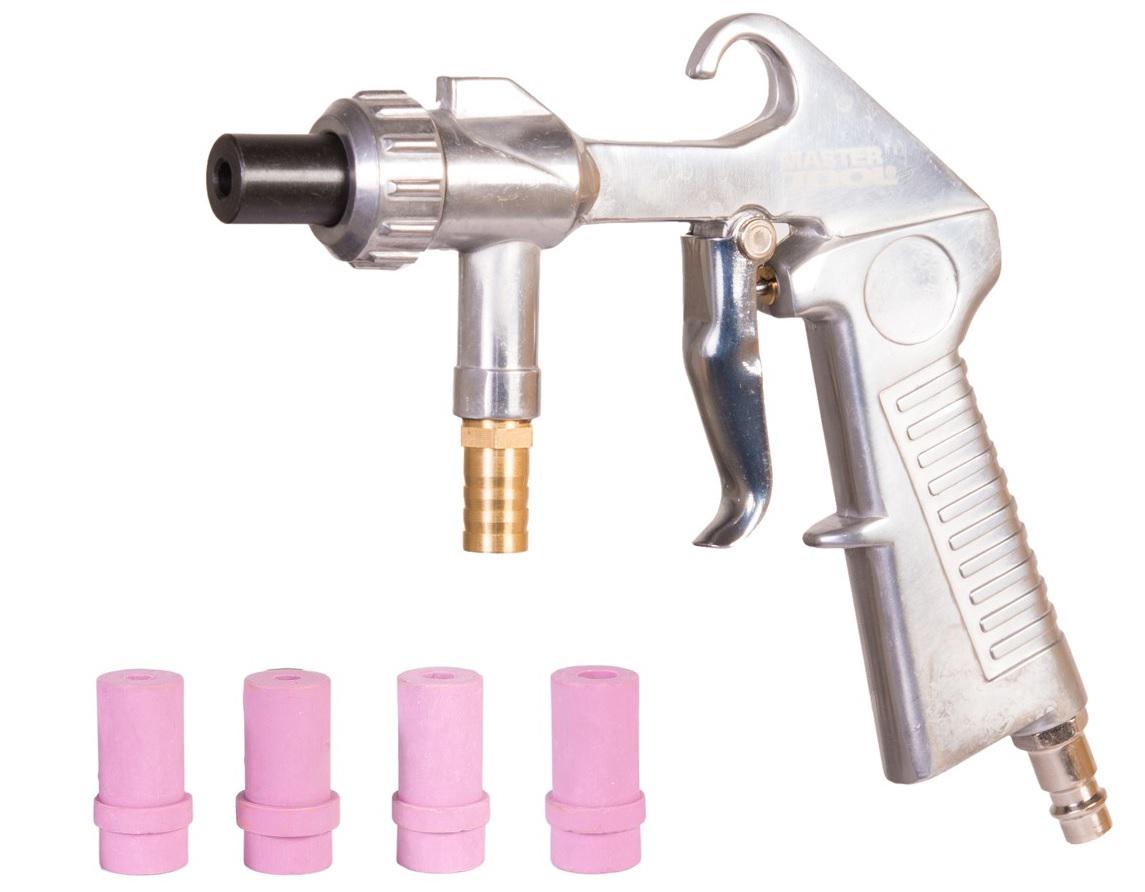 Пневмопистолет пескоструйный Mastertool D 45/5/6/7мм со шлангом 320-420 л/мин 10 bar (81-8709) - фото 2 Пневмопистолет пескоструйный Mastertool D 45/5/6/7мм со шлангом 320-420 л/мин 10 bar (81-8709) - фото 2